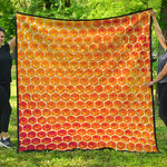 Honey Bee Hive Print Quilt