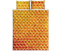 Honey Bee Hive Print Quilt Bed Set