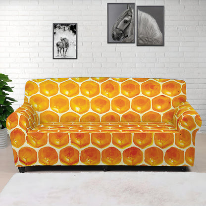 Honey Bee Hive Print Sofa Cover