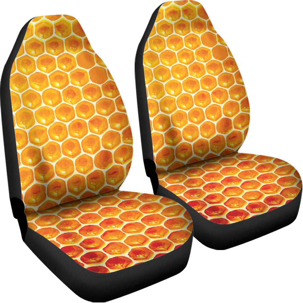 Honey Bee Hive Print Universal Fit Car Seat Covers