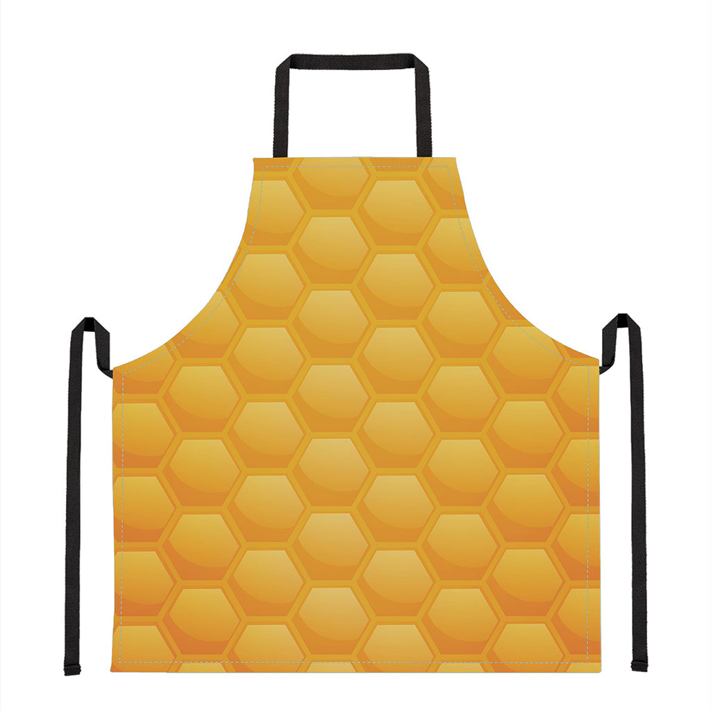 Honeycomb Pattern Print Apron