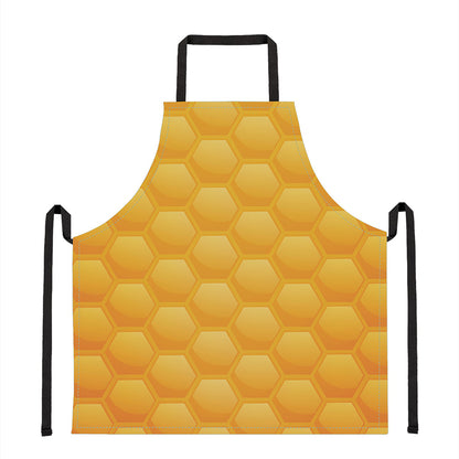 Honeycomb Pattern Print Apron