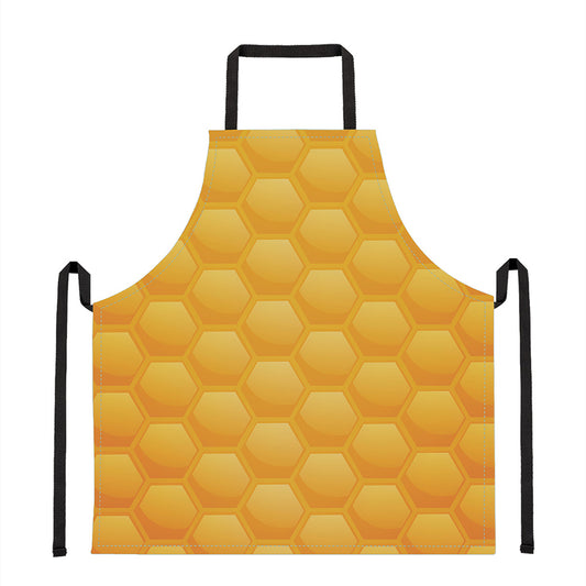 Honeycomb Pattern Print Apron