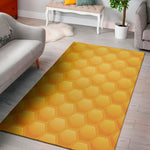 Honeycomb Pattern Print Area Rug