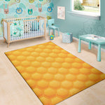 Honeycomb Pattern Print Area Rug