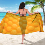 Honeycomb Pattern Print Beach Sarong Wrap