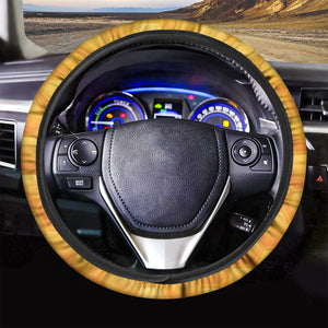 Honeycomb Pattern Print Car Steering Wheel Cover