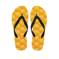 Honeycomb Pattern Print Flip Flops