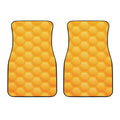 Honeycomb Pattern Print Front Car Floor Mats