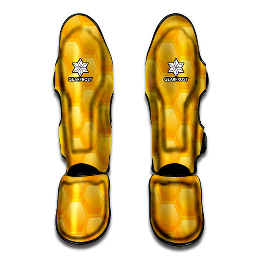 Honeycomb Pattern Print Muay Thai Shin Guard