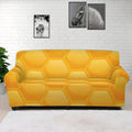 Honeycomb Pattern Print Sofa Cover
