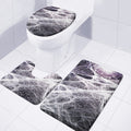 Horror Cobweb Print 3 Piece Bath Mat Set