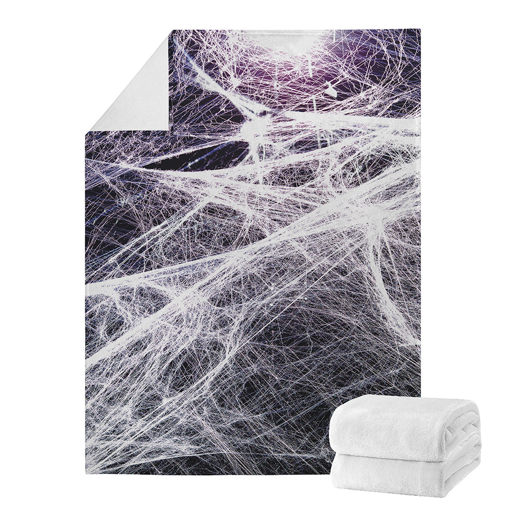 Horror Cobweb Print Blanket