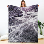 Horror Cobweb Print Blanket