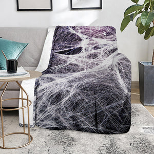 Horror Cobweb Print Blanket