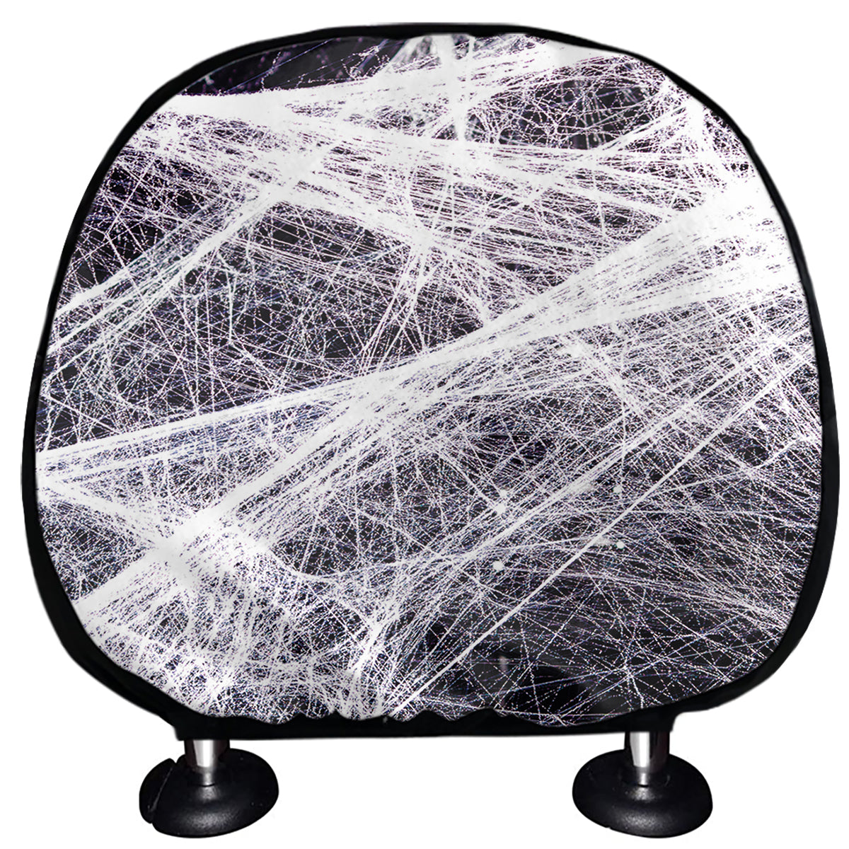 Horror Cobweb Print Car Headrest Covers