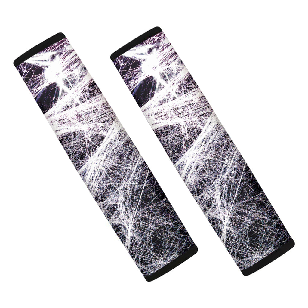 Horror Cobweb Print Car Seat Belt Covers