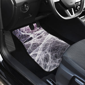 Horror Cobweb Print Front and Back Car Floor Mats