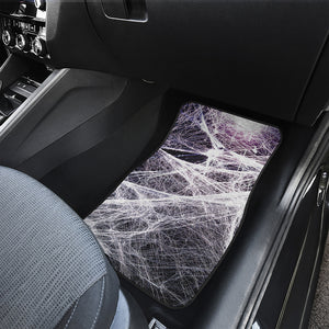 Horror Cobweb Print Front and Back Car Floor Mats