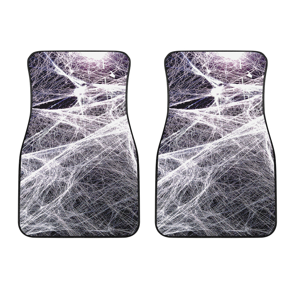 Horror Cobweb Print Front Car Floor Mats