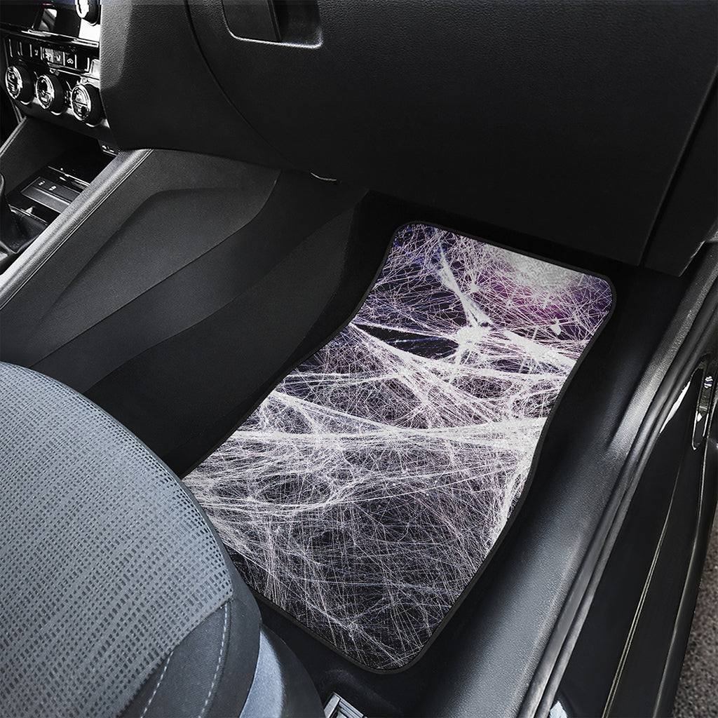 Horror Cobweb Print Front Car Floor Mats