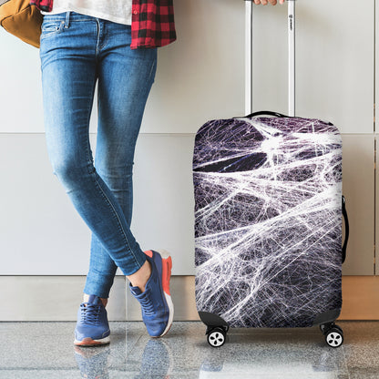 Horror Cobweb Print Luggage Cover