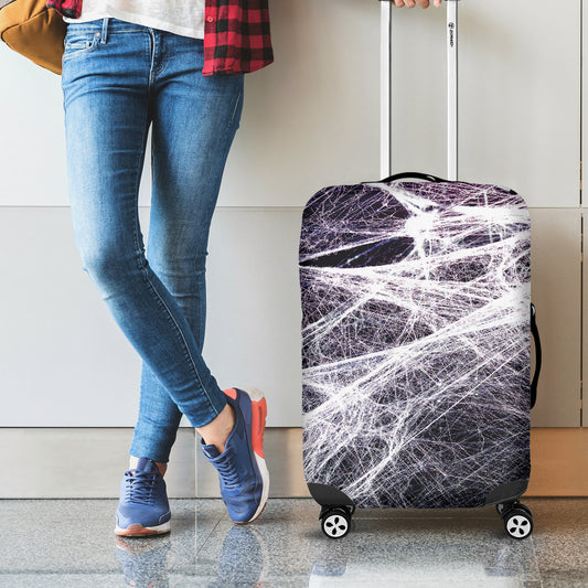 Horror Cobweb Print Luggage Cover