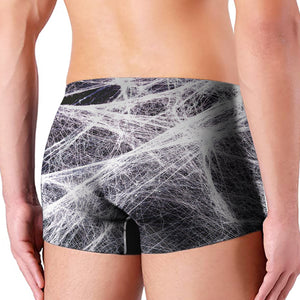 Horror Cobweb Print Men's Boxer Briefs