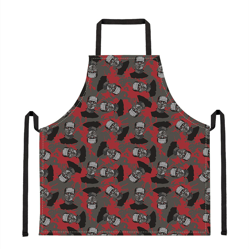 Horror Frankenstein Pattern Print Apron