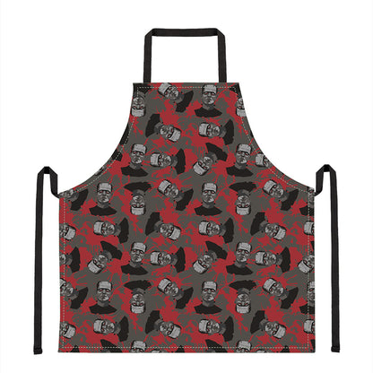 Horror Frankenstein Pattern Print Apron