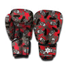 Horror Frankenstein Pattern Print Boxing Gloves