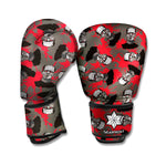Horror Frankenstein Pattern Print Boxing Gloves