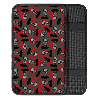 Horror Frankenstein Pattern Print Car Center Console Cover