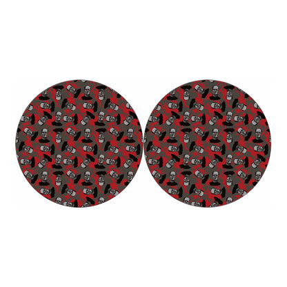 Horror Frankenstein Pattern Print Car Coasters