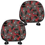 Horror Frankenstein Pattern Print Car Headrest Covers