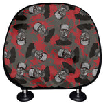 Horror Frankenstein Pattern Print Car Headrest Covers
