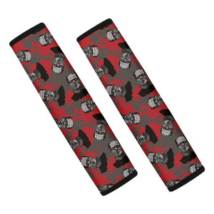 Horror Frankenstein Pattern Print Car Seat Belt Covers