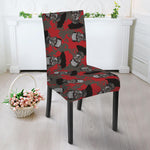 Horror Frankenstein Pattern Print Dining Chair Slipcover