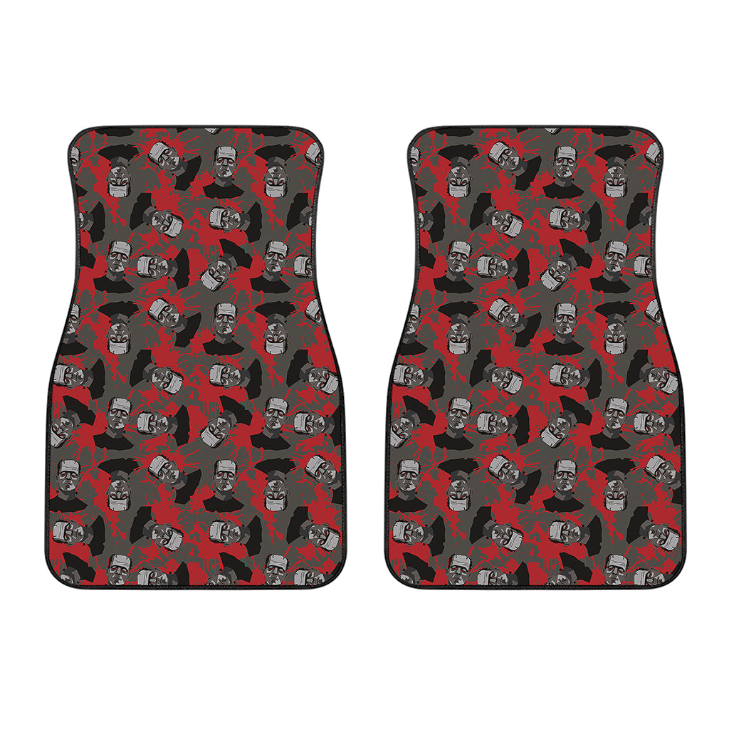 Horror Frankenstein Pattern Print Front Car Floor Mats