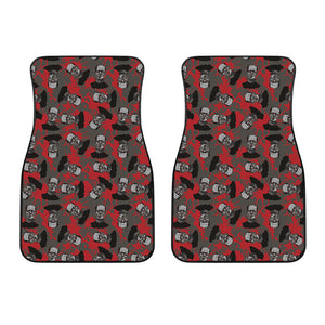 Horror Frankenstein Pattern Print Front Car Floor Mats