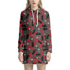 Horror Frankenstein Pattern Print Hoodie Dress