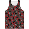 Horror Frankenstein Pattern Print Men's Tank Top