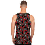Horror Frankenstein Pattern Print Men's Tank Top