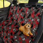 Horror Frankenstein Pattern Print Pet Car Back Seat Cover