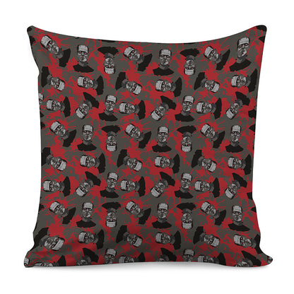 Horror Frankenstein Pattern Print Pillow Cover