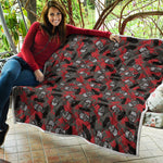 Horror Frankenstein Pattern Print Quilt