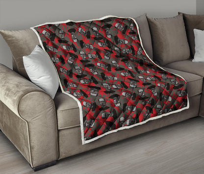 Horror Frankenstein Pattern Print Quilt