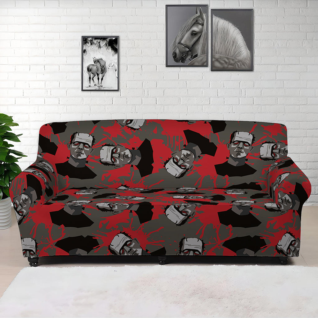 Horror Frankenstein Pattern Print Sofa Cover