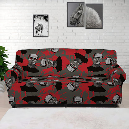 Horror Frankenstein Pattern Print Sofa Cover