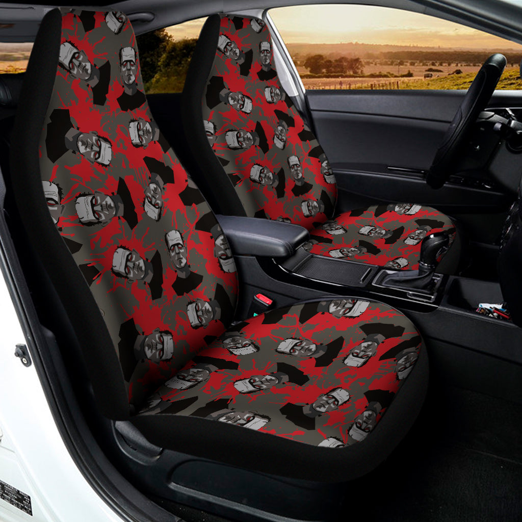 Horror Frankenstein Pattern Print Universal Fit Car Seat Covers